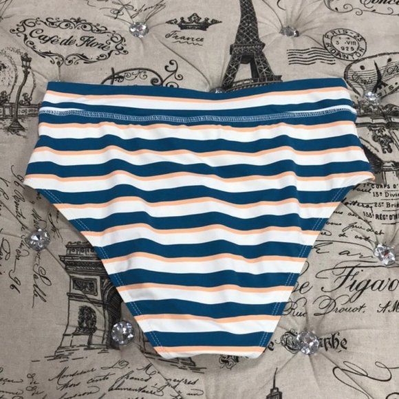 NWOT Athena Retro Stripe Bikini Bottoms - Picture 5 of 7